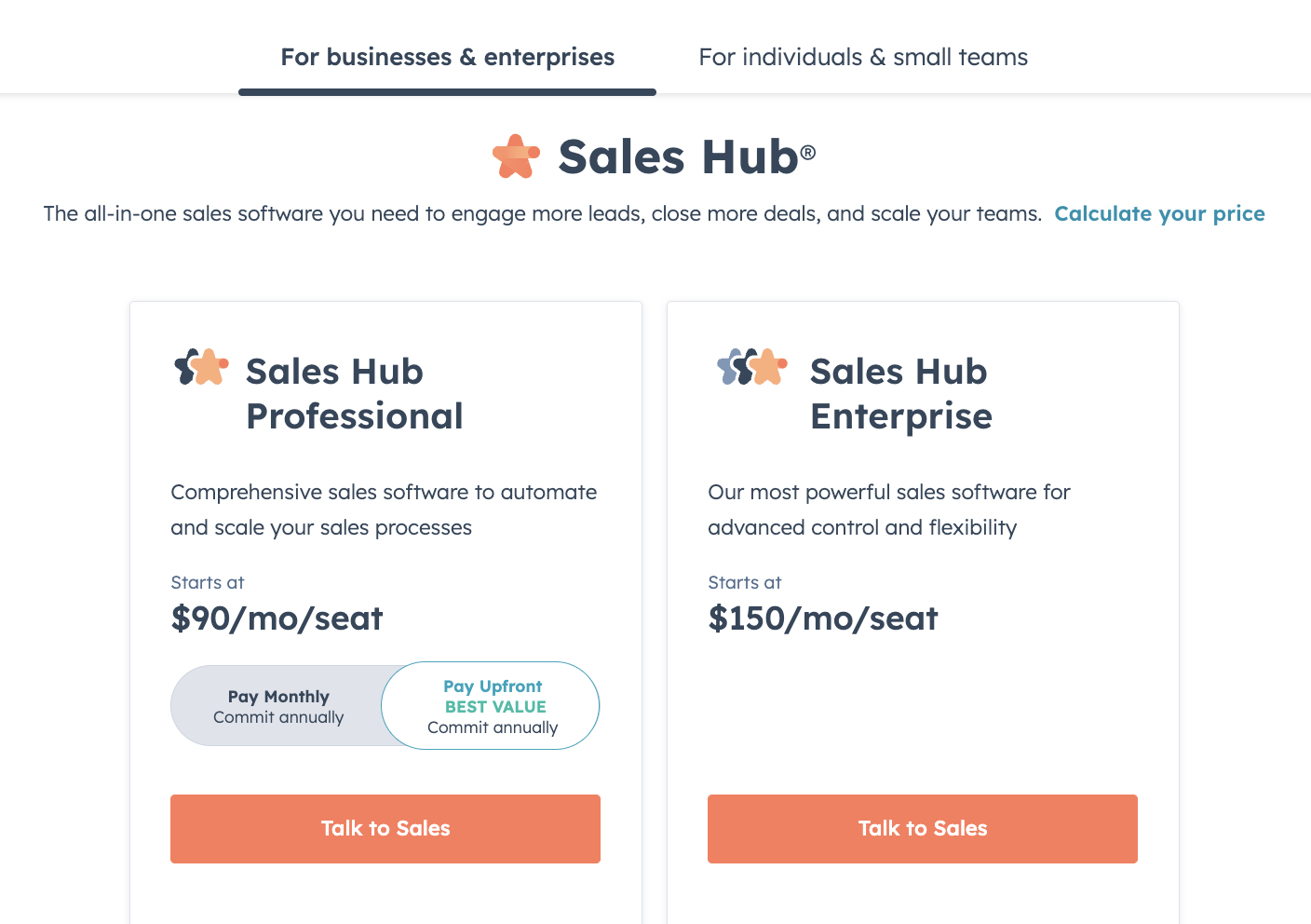 HubSpot Sales Hub & CRM Pricing Model A Clear Guide for 2024